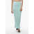 AERON Ribbed Aria Maxi Skirt With Elastic Waistband Light Blue