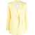 Chloe Buttonless Pure Silk Blazer With Peak Lapel Yellow