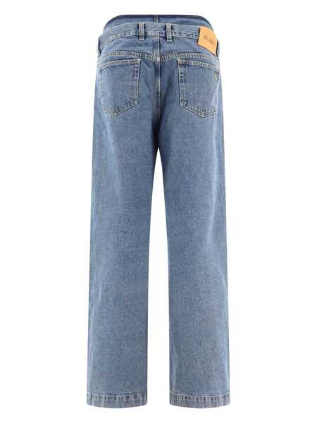 Blugi THE ATTICO The Attico Wide-Leg Denim Cotton Jeans CLEAR BLUE Femei (BM 14696282) 2