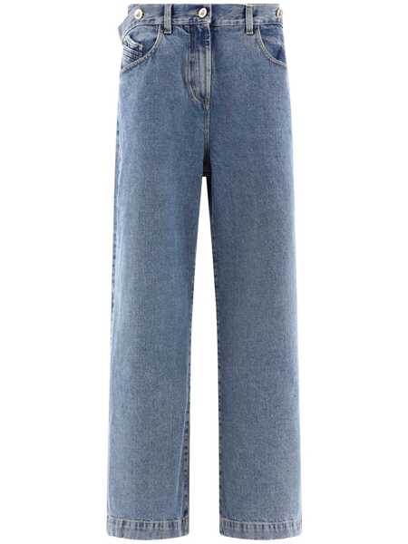 Blugi THE ATTICO The Attico Wide-Leg Denim Cotton Jeans CLEAR BLUE Femei (BM 14696282) 1