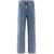 THE ATTICO The Attico Wide-Leg Denim Cotton Jeans CLEAR BLUE