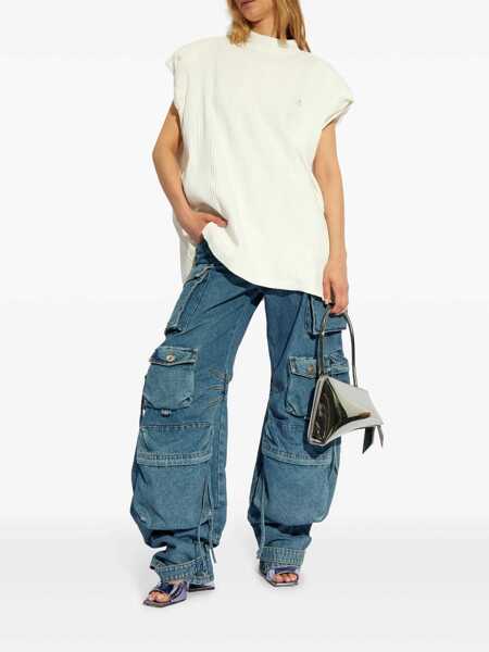 Tricouri THE ATTICO The Attico Logo Cotton T-Shirt WHITE Femei (BM 14696291) 2