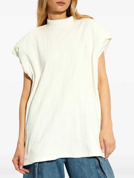 Tricouri THE ATTICO The Attico Logo Cotton T-Shirt WHITE Femei (BM 14696291) 3