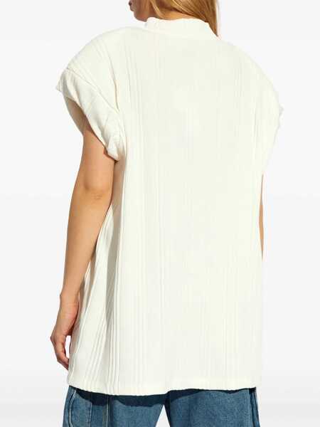 Tricouri THE ATTICO The Attico Logo Cotton T-Shirt WHITE Femei (BM 14696291) 4