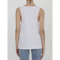 Topuri Saint Laurent Dama - Maiouri Saint Laurent Henley Tank Top WHITE Femei (BM 14696492) - B-mall.ro