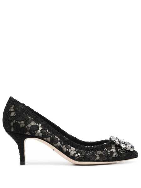 Pantofi cu toc Dolce & Gabbana Dolce & Gabbana Bellucci Lace Pumps Taormina With Embroidery Black Femei (BM 14697572) 2