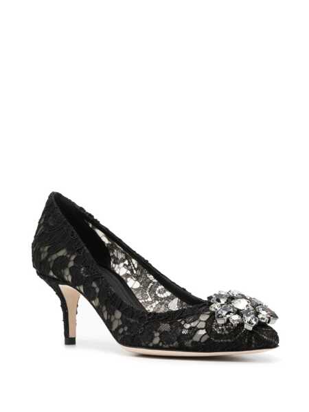 Pantofi cu toc Dolce & Gabbana Dolce & Gabbana Bellucci Lace Pumps Taormina With Embroidery Black Femei (BM 14697572) 3