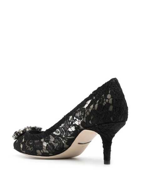 Pantofi cu toc Dolce & Gabbana Dolce & Gabbana Bellucci Lace Pumps Taormina With Embroidery Black Femei (BM 14697572) 4