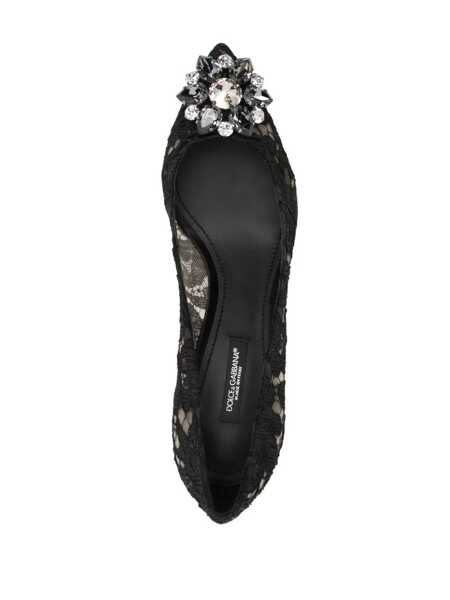 Pantofi cu toc Dolce & Gabbana Dolce & Gabbana Bellucci Lace Pumps Taormina With Embroidery Black Femei (BM 14697572) 5