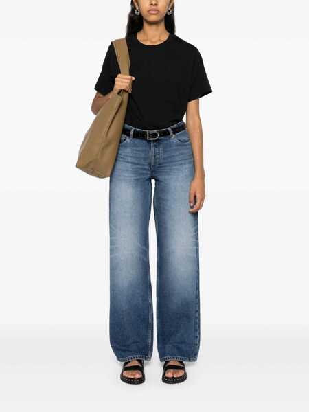 Blugi evazati A.P.C. Elisabeth Blue Straight Jeans With Branded Button In Denim Woman BLUE Femei (BM 14697608) 2