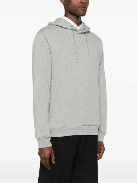 Bluze de trening A.P.C. Grey Hoodie With Tonal Logo Embroidery In Jersey Woman GREY Femei (BM 14697611) 4