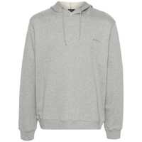 Bluze de trening Grey Hoodie With Tonal Logo Embroidery In Jersey Woman Femei