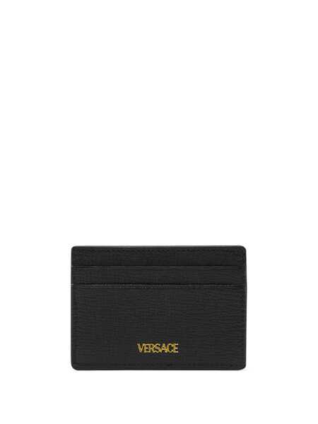 Portofele Versace Versace Medusa Biggie Pebbled Calfskin Card Holder Black Barbati (BM 14697713) 2