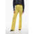 REMAIN High Waist Ribbed Palazzo Pants Yellow