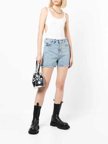 Maiouri Off-White Ribbed Stretch Cotton Meteor Tank Top White Femei (BM 14700092) 2