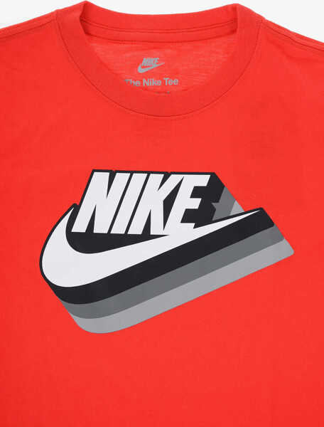 Tricouri Nike Logo Printed Crew-Neck T-Shirt Red Baieti (BM 14700095) 2