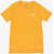 Nike Air Jordan Solid Color Crew-Neck T-Shirt With Embroidered Lo Yellow