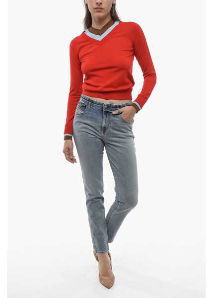 Blugi skinny Diesel Red Tag Skinny Fit Babhila Stone Washed Denims 15Cm Light Blue Femei (BM 14700281) 4