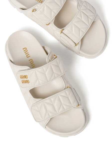 Papuci Miu Miu Miu Miu Slippers WHITE Femei (BM 14711132) 4