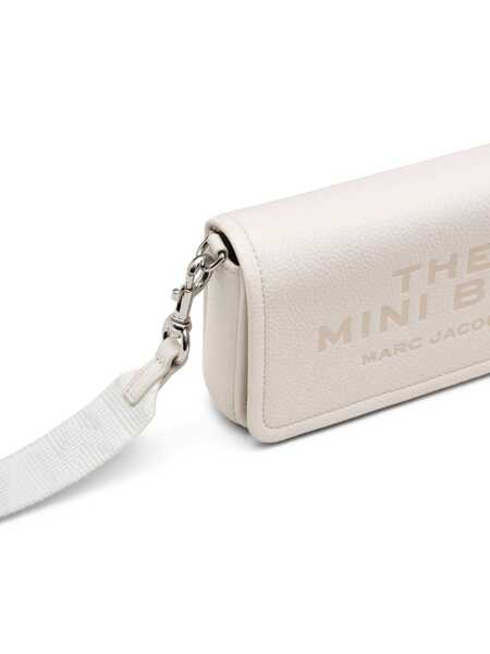 Genti de umar Marc Jacobs Marc Jacobs White The Leather Mini Crossbody Bag WHITE Femei (BM 14721707) 5