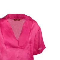 Camasi Max Mara Dama - Camasi Max Mara Max Mara Fuchsia Rami Gauze Shirt PINK Femei (BM 14726189) - B-mall.ro
