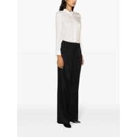 Imbracaminte Dama pagina 461 - Pantaloni casual Golden Goose Golden Goose Wool Wide-Leg Trousers Black Femei (BM 14728082) - B-mall.ro