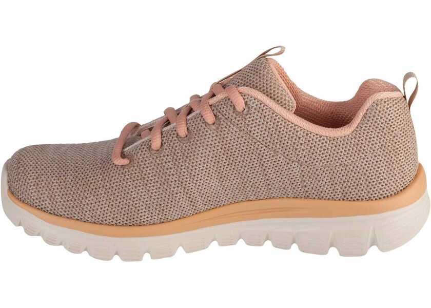 Sneakers SKECHERS Graceful - Twisted Fortune Beige Femei (BM 14734043) 2