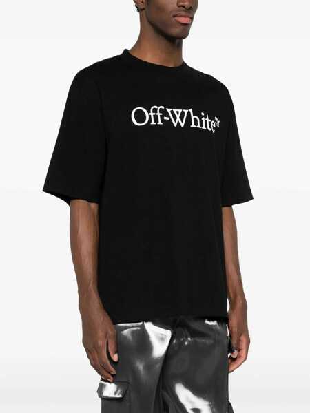 Tricouri Off-White Big Bookish Skate T-Shirt BLACK WHITE Barbati (BM 14744029) 3