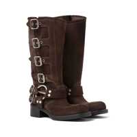 Bocanci Miu Miu Dama - Bocanci Miu Miu Miu Miu Boots BROWN Femei (BM 14746480) - B-mall.ro