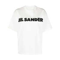 Tricouri Jil Sander Crew Neck Short Sleeve Boxy T-Shirt With Printed Logo Clothing Femei