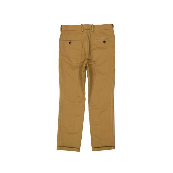 Pantaloni casual Marni Marni Cotton Slim Pants Brown Femei (BM 14754493) 2