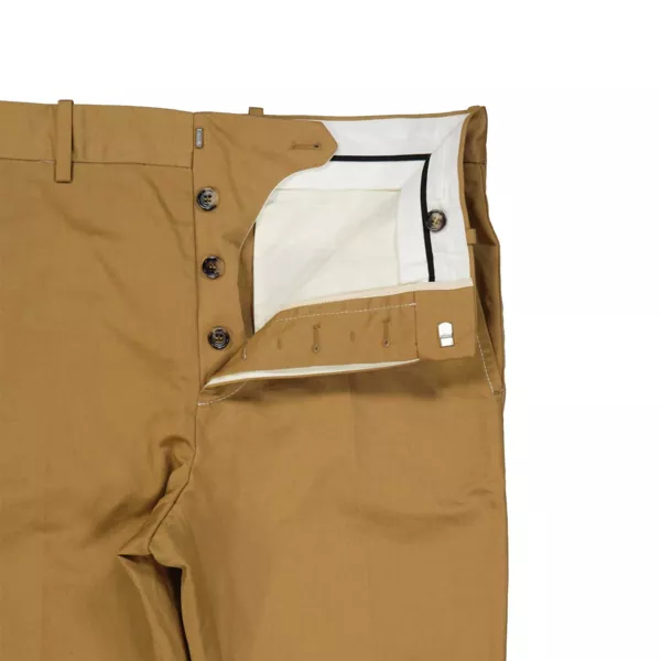 Pantaloni casual Marni Marni Cotton Slim Pants Brown Femei (BM 14754493) 3