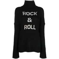 Pulovere Zadig&Voltaire Black Wool Funnel Neck Sweater Femei