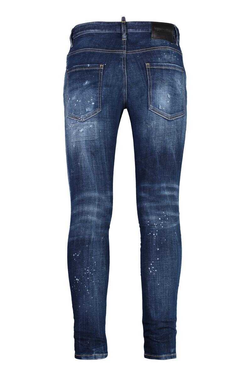 Blugi DSQUARED2 DSQUARED2 Skater Skinny Jeans Navy Barbati (BM 14761657) 2