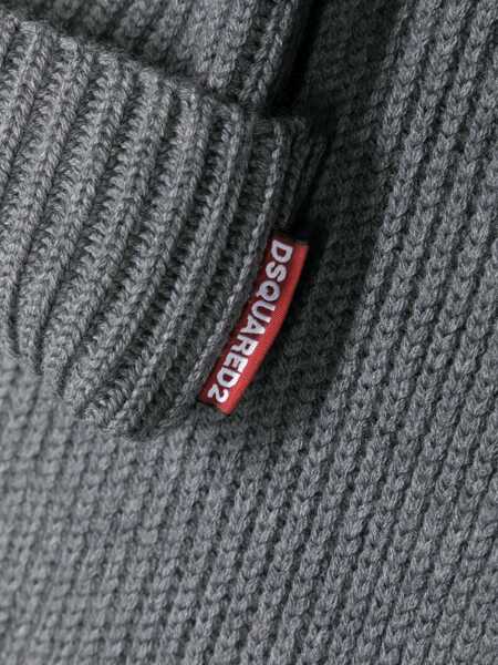 Sepci DSQUARED2 DSQUARED2 Ribbed Knit Set Accessories GREY Barbati (BM 14769859) 3