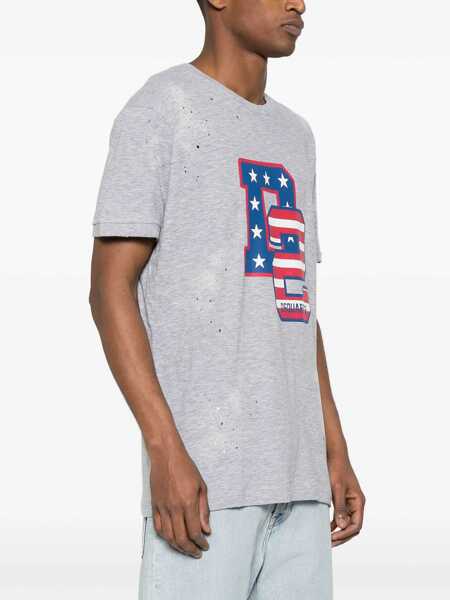 Topuri DSQUARED2 DSQUARED2 T-Shirts GREY Barbati (BM 14771317) 3