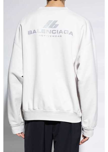 Hanorace Balenciaga Activewear Sweatshirt WHITE Femei (BM 14772796) 4