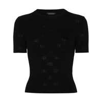 Pulovere Balenciaga Open-Knit Wool Top Femei
