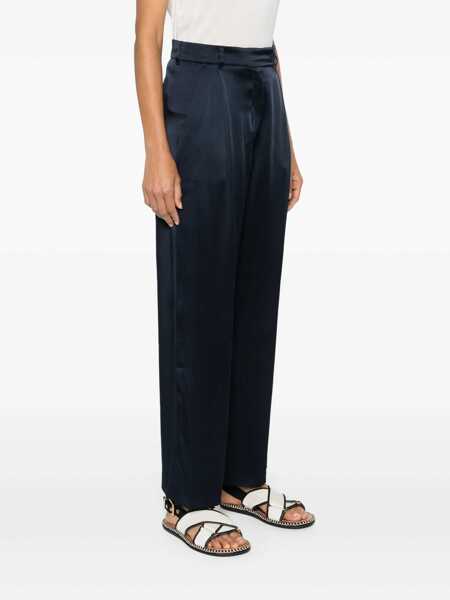 Pantaloni casual Max Mara S Max Mara Amleto Cady Trousers BLUE Femei (BM 14776963) 3