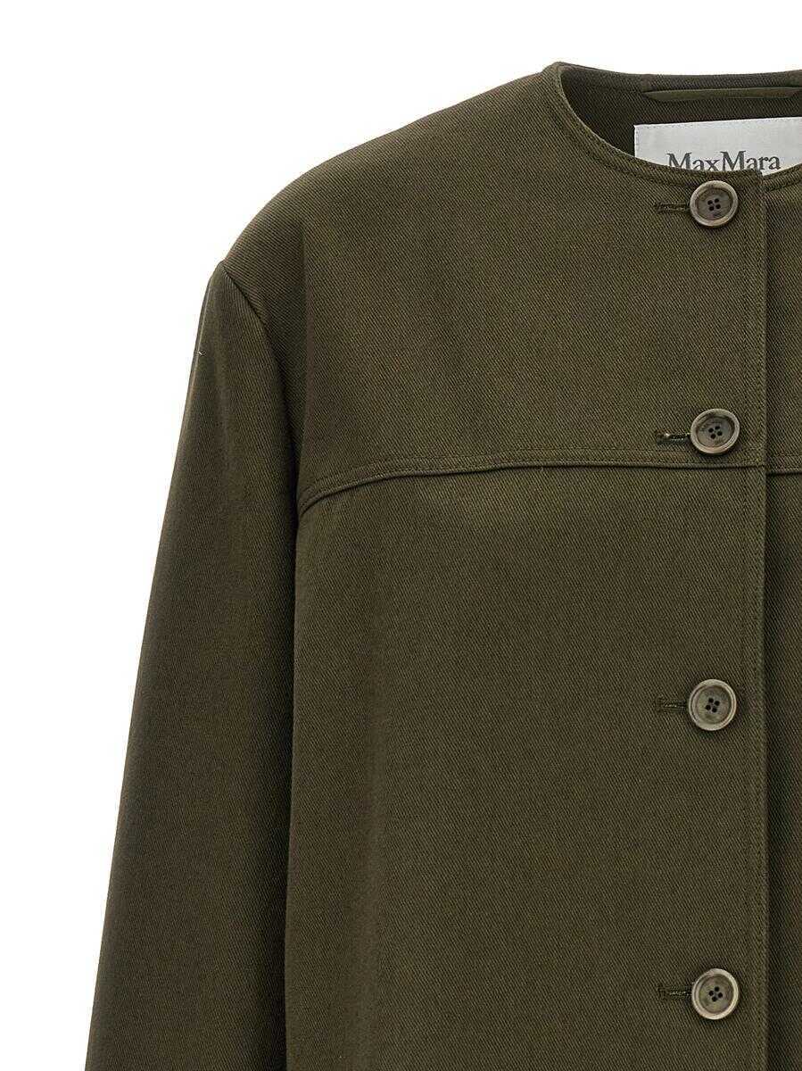 Geci Max Mara Max Mara Recital Midi Jacket GREEN Femei (BM 14780965) 3