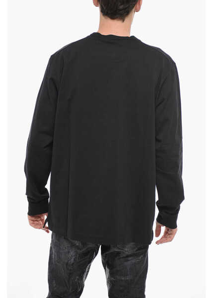 Tricouri DSQUARED2 Skater Fit T-Shirt With Logo Print Black Barbati (BM 14793304) 2