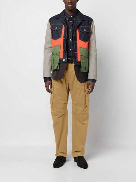 Pantaloni casual DSQUARED2 Cargo Drawstringed Pants Beige Barbati (BM 14793313) 2