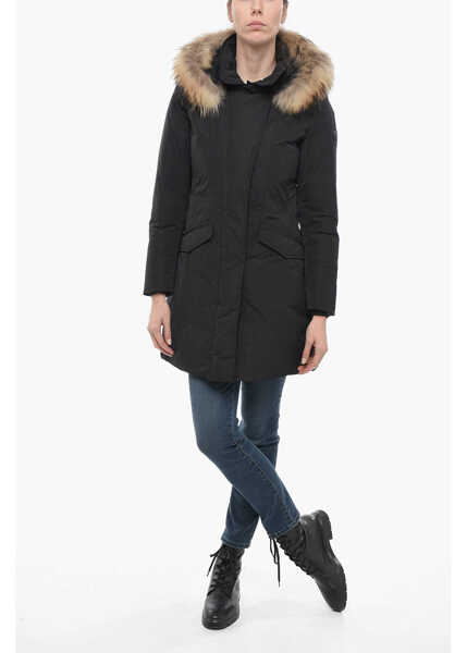Geci de iarna Woolrich Removable Fur Modern Vail Down Jacket Black Femei (BM 14793427) 4