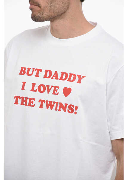 Tricouri DSQUARED2 Crewneck Printed T-Shirt White Barbati (BM 14793487) 3