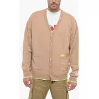Cardigane Cashmere Blend Cardigan Wiith Distressed Detail Barbati