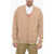 DSQUARED2 Cashmere Blend Cardigan Wiith Distressed Detail Beige