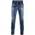 DSQUARED2 Delav&eacute; Skater Denims With Rhinestone Application Blue