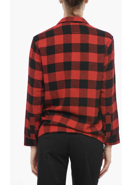 Camasi casual Woolrich Checkered Fluid Chamois Camicia Red Femei (BM 14793685) 2