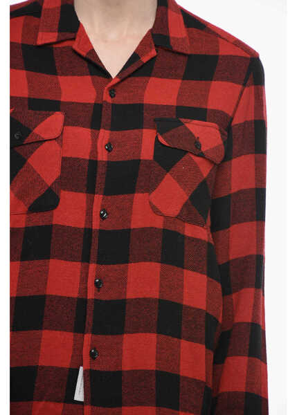 Camasi casual Woolrich Checkered Fluid Chamois Camicia Red Femei (BM 14793685) 3