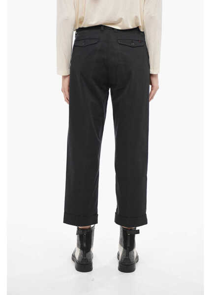 Pantaloni casual Woolrich Relaxed-Fit Chino Pants Black Femei (BM 14793697) 2